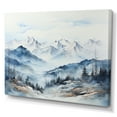 thumbnail image 2 of Designart "Whispering Serenity Of A Mountain Morning III" Landscape Mountains Wall Art Living Room, 2 of 7