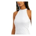 thumbnail image 3 of I.N.C Womens Shine Halter Top Shirt, Grey, X-Small, 3 of 4