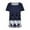 Navy, variant on YABCSAZ Womens Summer Tops Short Sleeve Square Neck Print T Shirts Casual Loose Fit Tops Ruffle Soft Comfy Tee Button Side Summer Tops for Women 2024