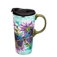 thumbnail image 2 of Evergreen Beautiful Butterfly Welcome Ceramic Travel Cup - 5 x 7 x 4 Inches, 2 of 2
