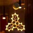 thumbnail image 1 of Fiudx Luces Navideñas para Ventana, Diseño de Copo de Nieve Led, Gancho con Ventosa, Luz Blanca Cálida, Fácil Instalación, Ideal para Interiores de Dormitorio o para Uso Festivo, Tamaño 20 X 18 Cm., 1 of 6