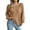 Khaki, variant on Vedolay Pullover Sweaters for Women 2023 Fall Fashion Long Sleeve Sweater Ruffle Slim Fit Pullover Top,White L