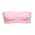 thumbnail image 1 of Junior‘s Nylon/Span Stretch Bandeau Bra Top Strapless Seamless Bralette, 1 of 6