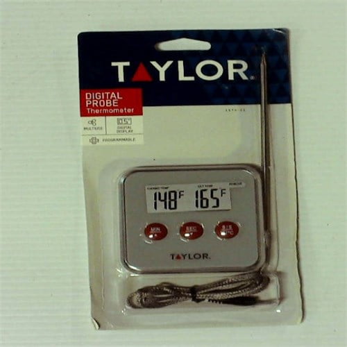 Taylor Programmable Digital Probe Kitchen Meat Cooking Thermometer with Timer