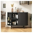 thumbnail image 7 of Sideboard Buffet Cabinet with Storage, 40" Storage Cabinet with Sliding Door & Adjustable Shelf, Modern Accent Coffee Bar Console Table for Kitchen, Entryway, Black, 7 of 7