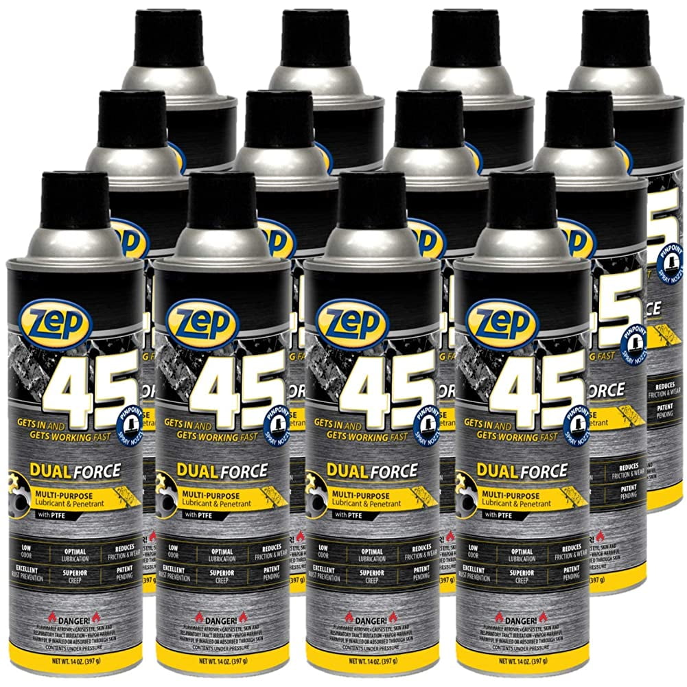 Zep 45 Dual Force Lubricating Oil Spray, Multipurpose Metal