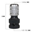 thumbnail image 2 of 1/2inch Drive To 1/4inch Hex Drill Chuck Change Socket Adapter for Impact Wrench, 2 of 7
