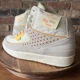thumbnail image 3 of Ni - ke Jordan 2 Rattan X Union LA Suede Cream Yellow Shoes Sneakers Men's 10.5, 3 of 5