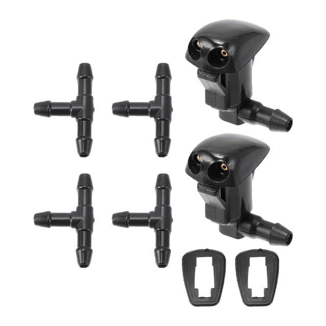 Kit de Boquillas de Limpiaparabrisas Unique Bargains para Toyota RAV4 00-04 Boquillas de Rociado de Limpiaparabrisas Chorro de Limpiaparabrisas No.8538112050 2 Pcs Juntas 4 Pcs Conector de Manguera T