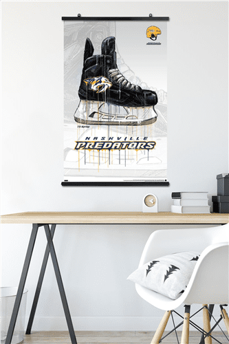 NHL Nashville Predators - Team 21 Wall Poster with Wooden Magnetic