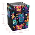thumbnail image 5 of Cat Foldable Car Trash Can with Lid, Leak-Proof, and Hanging Storage Bag - Car Trash Bin, Trash Can for Car, Car Garbage Can, 5 of 6