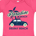 thumbnail image 4 of Inktastic Paradise Beach in Delray Beach with Palm Trees and Car Boys or Girls Baby Bodysuit, 4 of 5