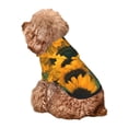 thumbnail image 5 of Fotbe Sunflowers 7 Print Small Dog Sweater Hoodies Pet Grey Hooded Soft Fleece Sweatshirts with Pocket Fall Winter Puppy Cat Sweaters Warm Clothes-X-Large, 5 of 7
