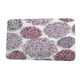 thumbnail image 1 of Floral Frolic Olivia Purple Floral Print Bath Mat, 1 of 5
