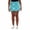 Kaleidoscope Teal, variant on Clothing Women's Stretch Elastic Waist Mid Thigh Skort (Kaleidoscope Teal, XL))