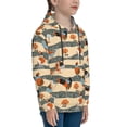 thumbnail image 3 of Fotbe Funny Chicken Pattern Youth Pullover Hooded Sweatshirt, Boys Hoodie, Kangaroo Pocket Hoodie for Kids Girls -Medium, 3 of 6