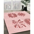 thumbnail image 2 of Ahgly Company Indoor Round Patterned Light Rose Pink Area Rugs, 5' Round, 2 of 6