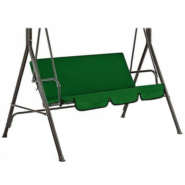 Funda de repuesto impermeable Toystoory para asiento oscilante cojín para hamaca de jardín 3 plazas Verde oscuro