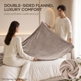 thumbnail image 5 of MARNUR Electric Blanket 72" x 84" Full Size Heated Blanket, 6 Heating Levels, 10 Hours Timer - Linen, 5 of 14