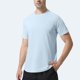 thumbnail image 1 of pstuiky camisetas de hombre, Camiseta deportiva elástica transpirable de color sólido, informal, de manga corta y cuello redondo para hombre camisetas de hombre l, 1 of 4