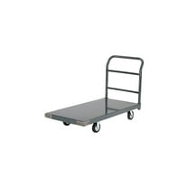 Platform Truck w/Steel Deck, 5" Rubber Casters, 36 x 24, 1400 Lb. Capacity