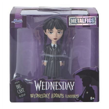 Wednesday Series Wednesday Addams in Uniform Metalfigs Diecast Collectible Figure 2.5 in