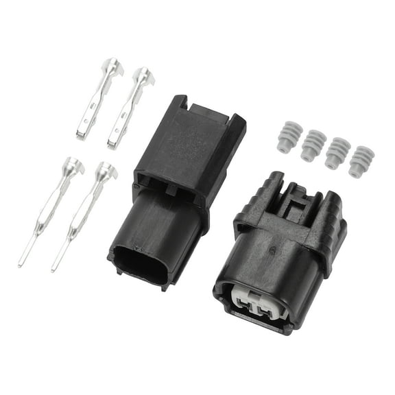 Unique Bargains 2 Pin Intake Air Pressure Sensor Connector Plug Male Female Wire Terminal Connector for Honda 1 Set