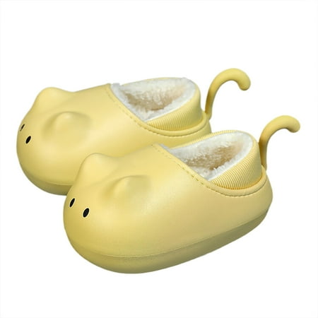 

SXcggal Four Seasons Cute Slippers Home Non Fpir Season Cloth Cotton Colorful Slippers Indoor Cozy Warm Girls Slipper