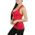 thumbnail image 4 of ToBeInStyle Womens Ribbed Seamless Racerback Scoop Neck Tank Tops, 4 of 5