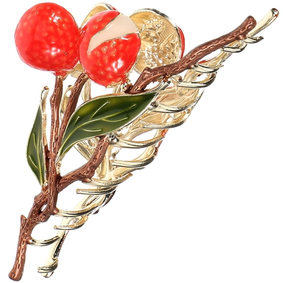 LEORX Litchi Leaf Design Womens Hair Clip Large Jaw Claw Clip for Thin and Thick Hair