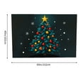 thumbnail image 3 of PRATYUS Christmas Tree Snowflake Naive Art Tapestry 100% Polyester Wall Art 60*40in, 3 of 5