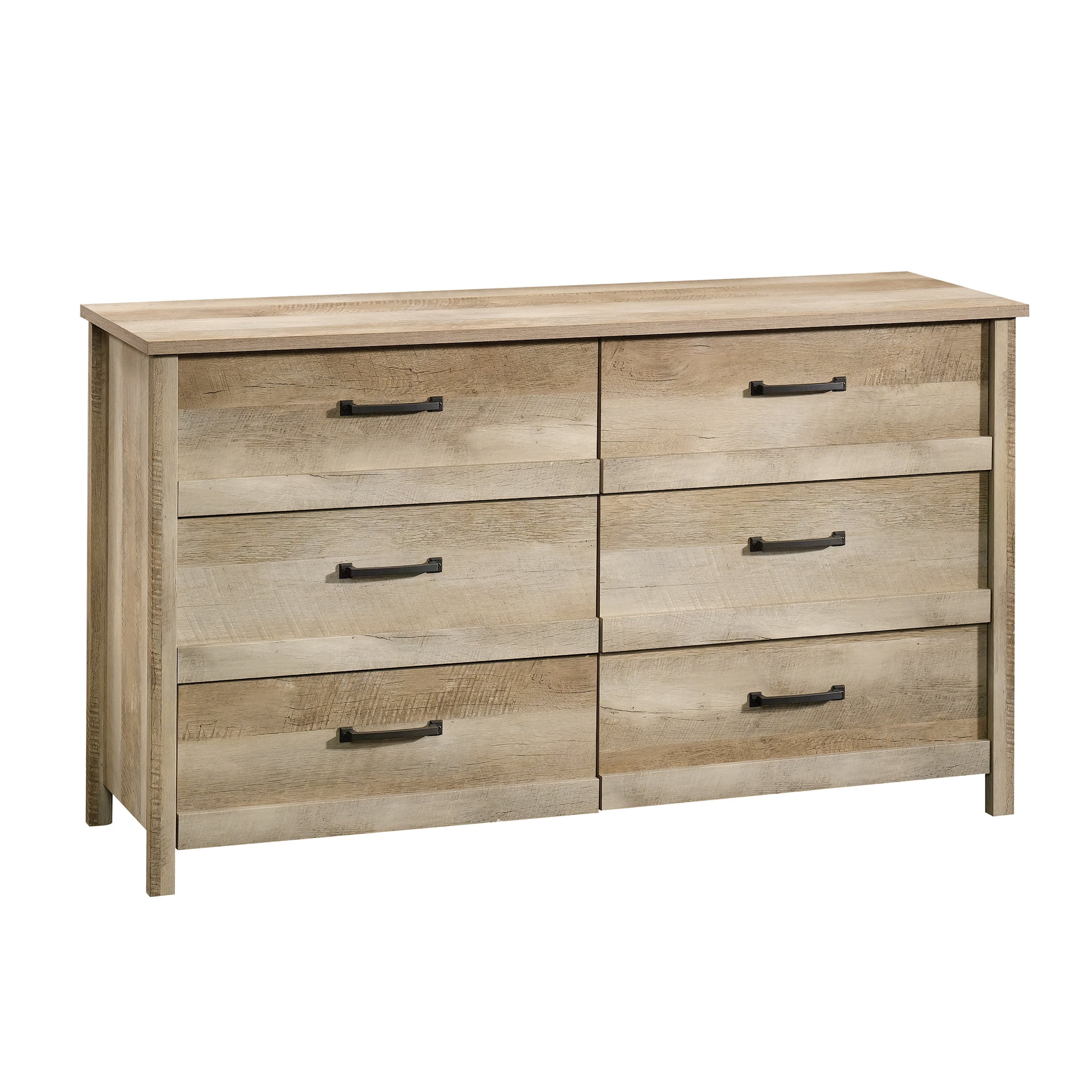 Sauder Cannery Bridge 6 Drawer Dresser Lintel Oak Finish