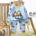 thumbnail image 2 of xaweyi Infant Baby Boy Fall Winter Pants Outfits Long Sleeve Shirts Print Sweatshirt Pants Infant Fall Winter Clothes Set,Sizes 4-5 Years, 2 of 3