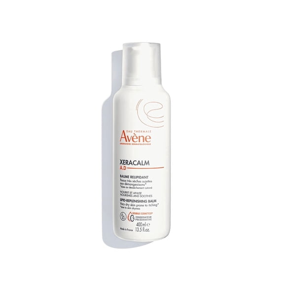 Avene XeraCalm A.D Lipid-Replenishing Balm - For Dry Itchy Skin - Atopic Dermatitis - Eczema Relief, 13.5 fl oz
