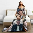 thumbnail image 5 of Blanket Ryan Reynolds Soft and Comfortable Wool Fleece Throw Blankets Gift for Home Decoration Sofa Office car Camping Yoga Travel Home Decoration Cozy Plush Beach, 5 of 5