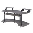 thumbnail image 3 of ACME 71" Eleazar Music Recording Studio Home Office Desk, Black Oak Finish, 3 of 10