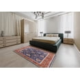 thumbnail image 4 of Ahgly Company Indoor Rectangle Mid-Century Modern Maroon Purple Oriental Area Rugs, 7' x 10', 4 of 6