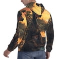 thumbnail image 3 of KLL Sunset Meditating Doberman Print Mens Hoodie Long Sleeve Casual Pullover Hooded Sweatshirt Fashion Drawstring Hoodies with Pocket-X-Large, 3 of 6