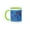 Green/White, variant on 3drose, Scarlet Ibis, Para State, Brazil, 11oz Two-tone Black Mug