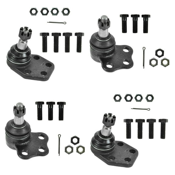 TRQ Front Upper & Lower Ball Joints Kit Set of 4 for 00-01 Dodge Ram 1500 2WD PSA63175