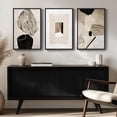 thumbnail image 4 of Neutral Singg Wall Art for Living Room, 3 Piece Modern Canvas Prints Paintings Artwork for Walls-Tan Beige Brown Minimalist Pictures for Living Room Hallway Bedroom Wall Decor, 4 of 6