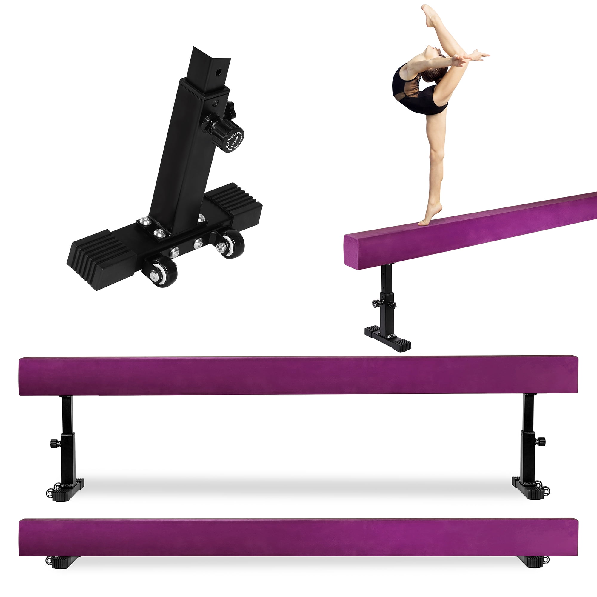 8ft Adjustable Balance Beam for Kids Children Girls Physical Therapy