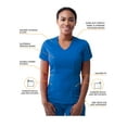 thumbnail image 3 of Adar Pro Scrubs For Women - Modern V-Neck Scrub Top, 3 of 7