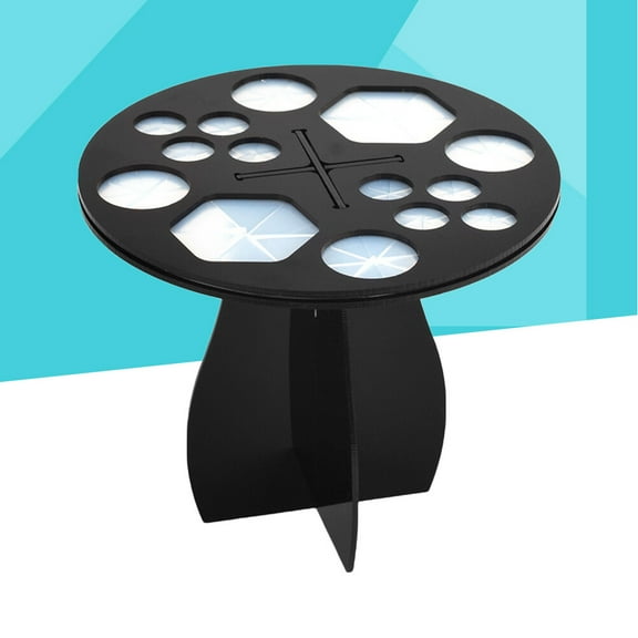 KAKOWELY 1Pack Makeup Brush Drying Rack 5.1 x 5.1 x 0.4in Round Acrylic For Personal Care