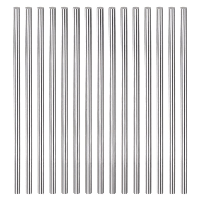 Unique Bargains 15 Packs 3.4mm x 100mm High Speed Steel (HSS) Round Rod Lathe Bar Stock DIY Tool