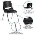 thumbnail image 3 of Flash Furniture Hercules Series Plastic Child Size Ergonomic Shell Stack School Chair, Chrome Frame, 3 of 12