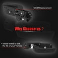 thumbnail image 3 of Front Left Driver Side Car Interior Door Handle 20833602 20871488 Black for GMC Sierra 1500 2007-2013, 3 of 7