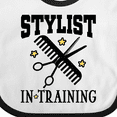 thumbnail image 4 of Inktastic Stylist in Training Girls Salon Girls Baby Bib, 4 of 4