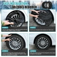thumbnail image 3 of FICISOG Automotive Snow Socks for Tires 2 Pack, Perfect Alternative to Snow Chains for Car Tires, Antiskid Tire Socks for Winter Emergency, Snow Traction Device for Cars, SUVs, Minivans, 3 of 7