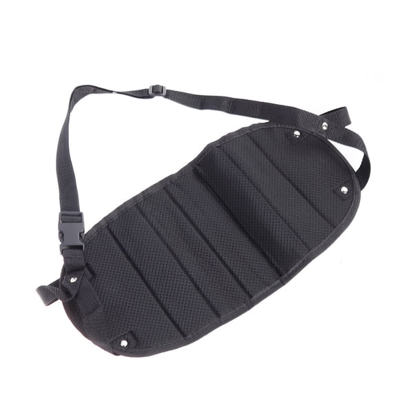 PBPBOX Black Oxford Cloth Travel Foot Rest Holder for Airplane Train Bus Home and Office 27.5 x 12.5 x 15 Inches